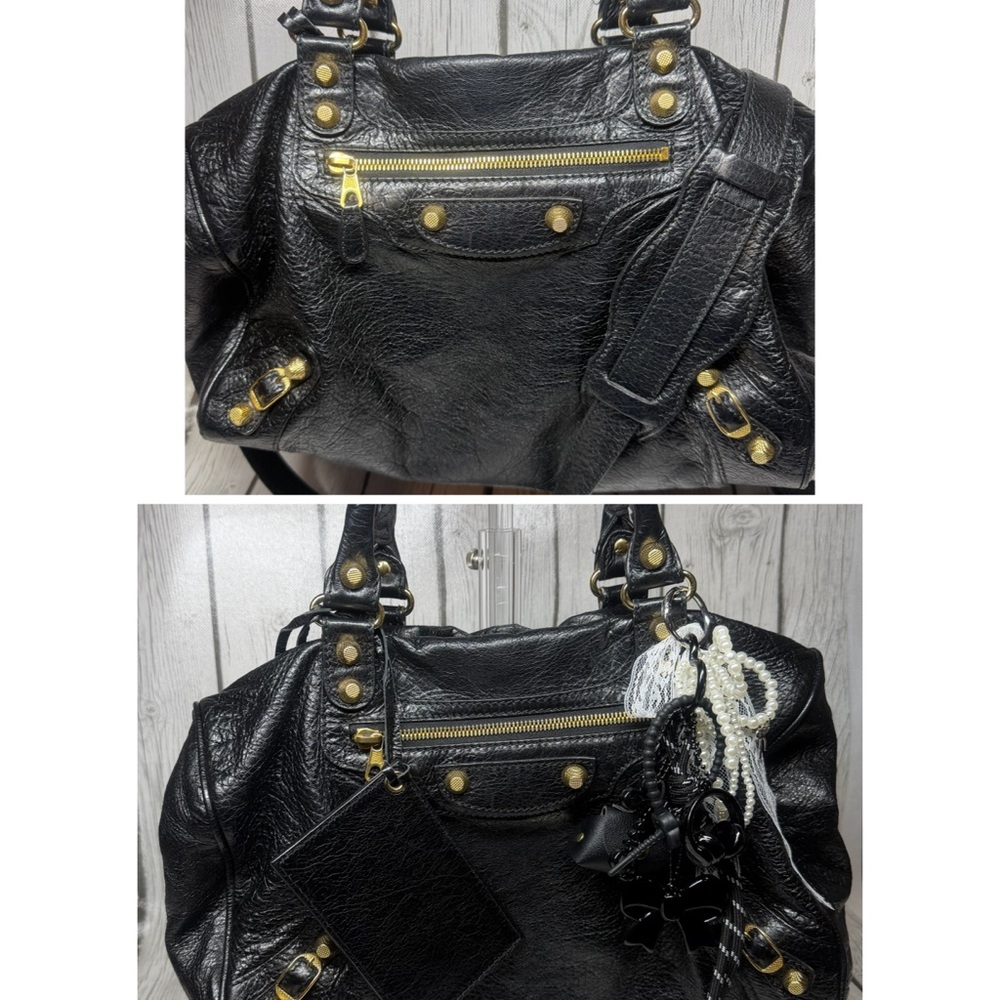 PRE LOVED Balenciaga Leather Top Handle Medium Leather Giant 12 City Bag - Picture 4 of 16